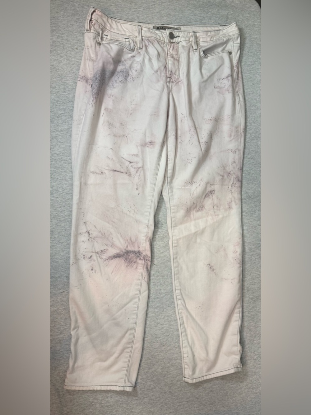 Athleta Sculptek Straight Leg Jeans – Pastel Tie-Dye 🎨👖